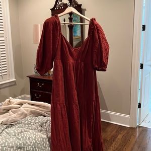 Never been work Anthropology long maxi